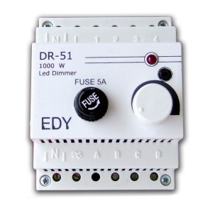 EDY - Ρυθμιστής φωτισμού(Dimmer) ράγας DR-51/230V Τροφοδοτικά ράγας - Dimmer